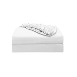 2-PACK Pure Cotton Fitted Sheet Twin, 600TC 16" Deep Pocket, Egyptian. Fixed Price $63.18.