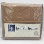 Lavish Home Microfiber Checkered Brown Twin Xl Sheets W/ Standard Pillowcase. Fixed Price $22.97.