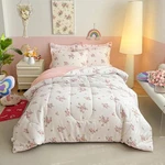 Joyreap Size Comforter Set Girls, Floral Pink Twin- 68"X88" Flowers. Fixed Price $47.19.