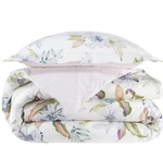 Yves Delorme Belle Nuit King Duvet Cover 111X92 Floral Reverse Graphic France. Fixed Price $485.00.