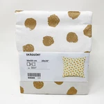 Ikea Skaggort 20X20 Throw Pillow Cover Gold Polka Dots. Fixed Price $24.00.