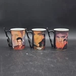 Vintage Collector's Ceramic Elvis Presley Coffee Mugs Bradford Set 3. Fixed Price $15.90.