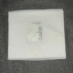Oake 300 Thread Count Full Size Fitted Sheet Color Ivory New. Fixed Price $12.99.