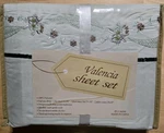 Valencia By Ehf Embroidered Floral Microfiber Full Sheet Set Mint Green 4 Pcs. Fixed Price $19.50.