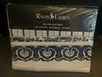 Ralph Lauren Jonquil Blue Flat Sheet Twin New. Fixed Price $42.99.