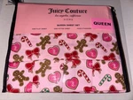Christmas Gingerbread Queen Sheet Set 6 Pc, Pink Juicy Couture Bows Candy Canes. Fixed Price $35.95.