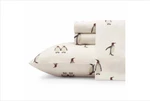 Rookeries 4-PIECE Charcoal Gray Graphic Flannel King Sheet Set. Fixed Price $71.69.