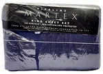 Pipeline Martex King Size Sheet Set, True Fit Extra Deep Corners Solid Navy, New. Fixed Price $49.00.