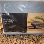 Miracle Made 4PC Queen Bed Sheets Silver Infused, Cooling, Sky Blue. Fixed Price $87.50.