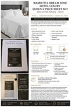 Wamsutta Percale Cotton Dream Zone Rare Bed Queen Sheet Set Of 6 White Brand New. Fixed Price $250.00.