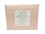 Nestwell Queen Sheet Set, 625 Thread Count, 100% Egyptian Cotton Sateen, Pink. Fixed Price $129.99.