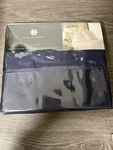 Hotel Collection Navy Blue 500 Thread Count Pima Cotton Full Flat Sheet. Fixed Price $44.99.
