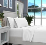 Purity Home Organic 100% Cotton Percale Sheet Set, Queen, Arctic White New. Fixed Price $36.99.