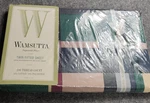 Vintage 90S Wamsutta Twin Fitted Sheet Supercale Plus Tyler Plaid Hunter. Fixed Price $31.45.