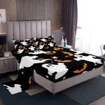 Feelyou Halloween Bed Sheets Set Kids Cartoon Ghost Pumpkin Lantern. Fixed Price $102.95.