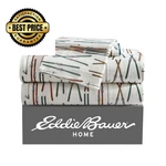 Eddie Bauer Flannel Sheets Size, Anti-pilling & Queen, Ski Line White. Fixed Price $90.98.