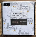 Kensie Home Nyc Taxi Twin Xl Sheet Set - New York City Skyline Cabs. Fixed Price $45.00.