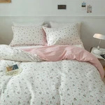Amwan Pink Floral Duvet Cover Full Size Cotton Garden Bedding Sets Kids Girls.... Fixed Price $76.33.