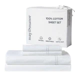 100% Natural Cotton Bed Sheets 500 Tc Single-ply Sateen Weave Full Size She.... Fixed Price $60.70.
