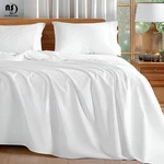 Luxury White Cotton King Sheet Set: Hotel Soft, Deep Pocket, Non-sticky, Cool. Fixed Price $87.70.