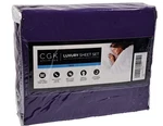 Cgk Unlimited Luxury Sheet Set Twin 3PC Purple Deep Pocket Wrinkle Resistant New. Fixed Price $29.95.