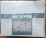 Bella Russo Microfiber 4 Piece Queen Bed Sheet Set Satin Trim Brushed. Fixed Price $18.00.