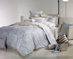 Melange Home Sakura Blue Embroidered Cotton King Duvet Cover Set - Cp. $147. Fixed Price $117.00.