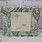 Pointehaven King Sheet Set 100% Combed Cotton 200 Thread Count Cypress Nwt. Fixed Price $59.99.