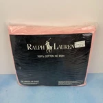 Nos - Vintage Polo Ralph Lauren Light Pink Flat Sheet Queen? Size (read). Fixed Price $59.99.