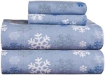 Pointehaven Heavy Weight Printed Flannel 100% Cotton Sheet Set, Snow Flake, Twin. Fixed Price $51.09.