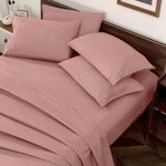 Horbaunal Dusty Pink Queen Size Sheet Set - 6 Piece Luxury 1800 Thread Count .... Fixed Price $39.50.