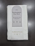 Threshold Full 400 Thread Count Performance Flat Sheet Sour Cream 100% Cotton. Fixed Price $9.99.