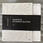 Malouf Smooth Bamboo Rayon 4 Piece Full Sheet Set White Box Deep Pocket New. Fixed Price $39.99.