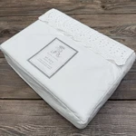 Rachel Ashwell Embroidered Eyelet Hem Queen Sheet Set White 100% Cotton New. Fixed Price $89.00.