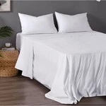 Essn Commercial Cotton Blend Top/bottom Flat Sheet, 10 Pack (white) - Queen. Fixed Price $317.80.