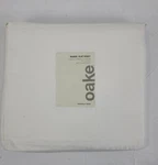 Oake Oeko-tex White Queen Flat Sheet Cotton & Tencel 300 Thread Count New. Fixed Price $24.99.