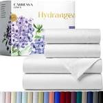 Carressa Linen 100% Egyptian Cotton King Size Sheets Set - 600 Series Hydrang.... Fixed Price $87.63.