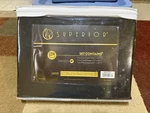 Superior Brand Ca King Black Sheet Set 4 Piece Egyptian Cotton New Bag. Fixed Price $50.00.