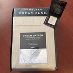 New Wamsutta Dream Zone Sateen Khaki Tan 400 Tc Piece Cotton King Sheet Set. Fixed Price $166.45.
