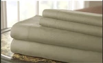 Amrapur King Size 4 Piece Sheet Set Taupe 1MFSDBFG-TPE-KG. Fixed Price $25.00.
