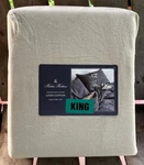 New Brooks Brothers Linen/cotton Blend King Size Sheet Set Washed For Softness. Fixed Price $139.00.