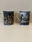 Coffee Mugs. Spirit The Pack By Bradford Exchange Set 2. Fixed Price $12.00.