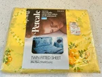 Vintage Montgomery Ward Percale Twin Fitted Sheet Package Yellow Floral. Fixed Price $18.75.