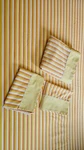 Retro Dan River Orange And Yellow Striped Piece Double Sheet Set 81 X 104. Fixed Price $33.50.