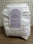 Threshold Jersey Sheet Set Full Size 100% Cotton White. Fixed Price $22.95.
