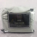 Fairfield Square Brookline 1400 Thread Count 6 Piece Sheet Set Queen Seaglass. Fixed Price $74.99.