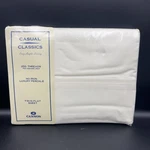 Vintage Twin Flat Sheet Cannon Casual Classics Iron Ivory Luxury Percale Nos. Fixed Price $21.00.