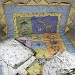 Vintage Carters John Lennon Nursery Crib Quilt Comforter Valance Fitted Sheet X1. Fixed Price $54.99.