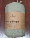 New Merit Linens Breathable Hotel Style Queen Bed Sheet Set 6 Piece Sage Green. Fixed Price $29.99.