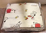Peanuts Let's Give Thanks Queen Percale Sheet Set Snoopy Vermont Country Store. Fixed Price $124.99.
